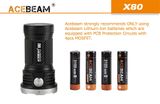 LED Baterka Acebeam X80 Praktik Set