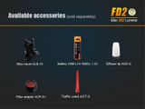 LED Baterka Fenix FD20 - ZOOM optika