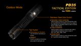LED Baterka Fenix PD35 TAC