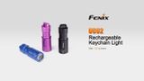 LED kľúčenka Fenix UC02 - Blue, USB nabíjateľná, Praktik Set