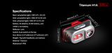 Čelovka Klarus H1A Aluminium+ Klarus micro USB 14500 nabíjateľný akumulátor, Praktik Set
