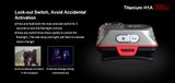 Čelovka Klarus H1A Aluminium+ Klarus micro USB 14500 nabíjateľný akumulátor, Praktik Set