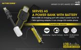 Inteligentná prenosná magnetická USB nabíjačka/ Powerbank/ LED svietidlo Nitecore LC10 (Li-ion/ IMR)
