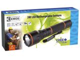 LED Baterka EMOS CREE LED 3W, Nabíjateľné, Praktik Set