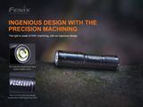 LED baterka Fenix E01 V2.0 - Čierna