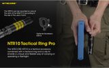 Taktický krúžok na telo svietidla a prst Nitecore NTR10 Pro