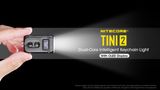 LED kľúčenka Nitecore TINI2 500lm, vstavaný Li-ion aku. 280mAh 3,6V, USB-C nabíjateľná - Šedá