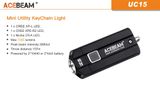 LED kľúčenka Acebeam UC15 - Strieborná