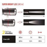 LED Baterka EMOS Ultibright 70, 340lm, 3x AAA