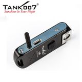 LED baterka (kľúčenka) Tank007 WF01, USB nabíjateľná - Čierna