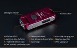 LED baterka (kľúčenka) Tank007 WF01, USB nabíjateľná - Ružová