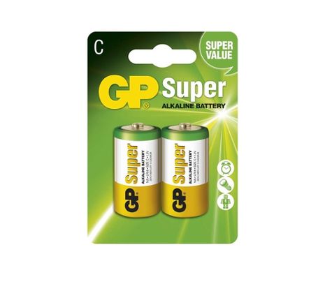Batéria GP alkalická C, 2ks/ Blister