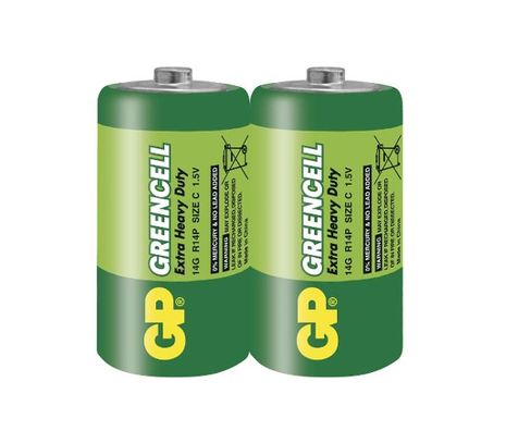 Batéria GP GREENCELL C, 2ks/ Fólia