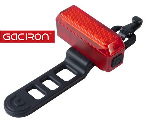 Bicyklové svetlo Gaciron W11 zadné, Li-ion aku 200mAh, USB nabíjateľné
