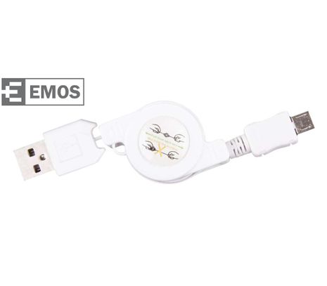 EMOS USB kábel 2.0 A/M - micro B/M 0,8m