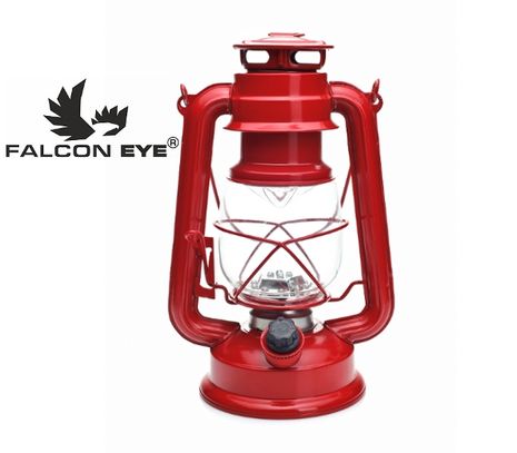 Kempingová LED lampa Falcon eye MC-15L-RETRO - Červená