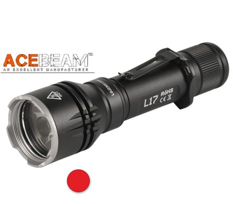 LED Baterka Acebeam L17 - Červená farba svetla