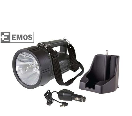 LED baterka EMOS 3810, nabíjateľná, halogénová + 12x LED 3810 EXPERT