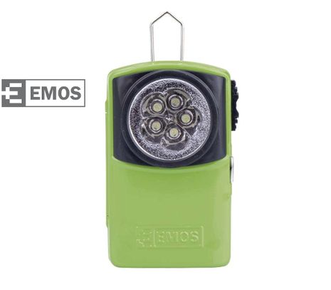 LED Baterka EMOS kovová, 5x LED, na 1x 3R12