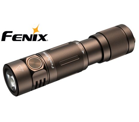 LED Baterka Fenix E05R, Micro-USB nabíjateľná - Hnedá