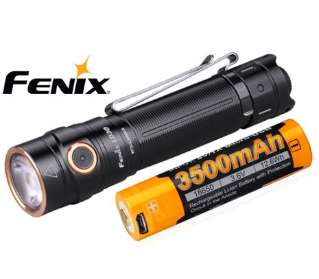 LED Baterka Fenix LD30 + USB aku 3500mAh