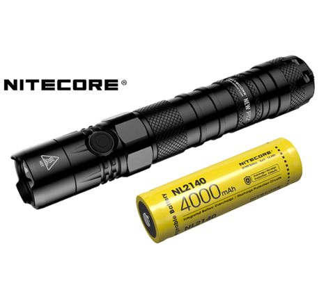 LED Baterka Nitecore P12 novej generácie 1200lm+1x Li-ion Nitecore 21700 4000mAh 3,6V