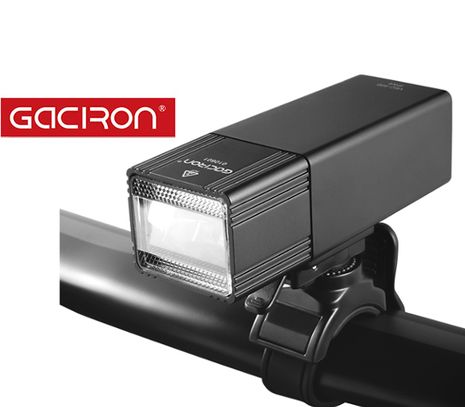 LED bicyklové svietidlo Gaciron V6C-400, USB nabíjateľné + vstavaný Li-ion akumulátor 2500mAh