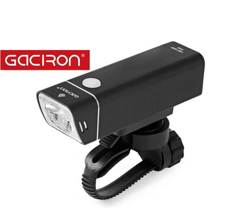 LED bicyklové svietidlo Gaciron V9F-600, USB nabíjateľné, Praktik Set
