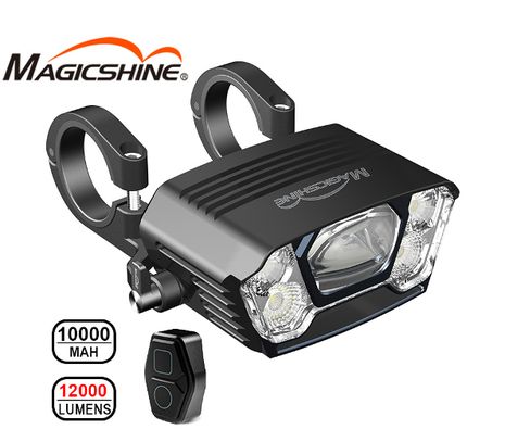 LED bicyklové svietidlo Magicshine Monteer 12000lm s diaľkovým ovládaním + externý USB nabíjací Li-ion batériový pack 10000mAh 7,2V