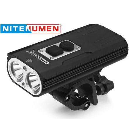 LED bicyklové svietidlo Nitenumen X8, CW-Studená biela LED, Praktik Set