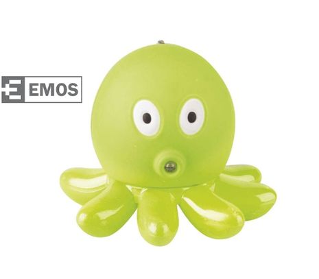 LED kľúčenka EMOS plastová, prívesok zvieratko so zvukom ZOO, 1ks - Chobotnica