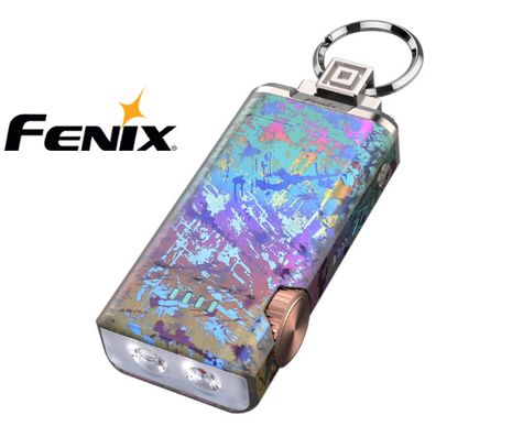 LED Titánová kľúčenka Fenix APEX 20, USB-C nabíjateľná, LIMITED EDITION - Dúhová