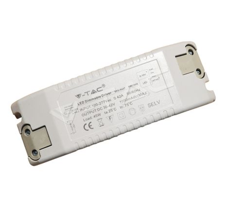 V-TAC napájací adaptér stmievateľný 45W, pre LED panely 45W štvorcové